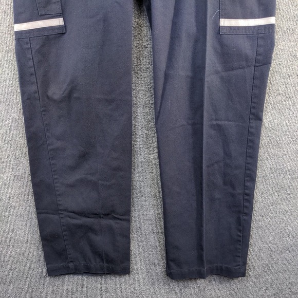 FedEx Stan Herman Men's Uniform Pants Blue Size 34R-33 Reflective Employee - Picture 9 of 12